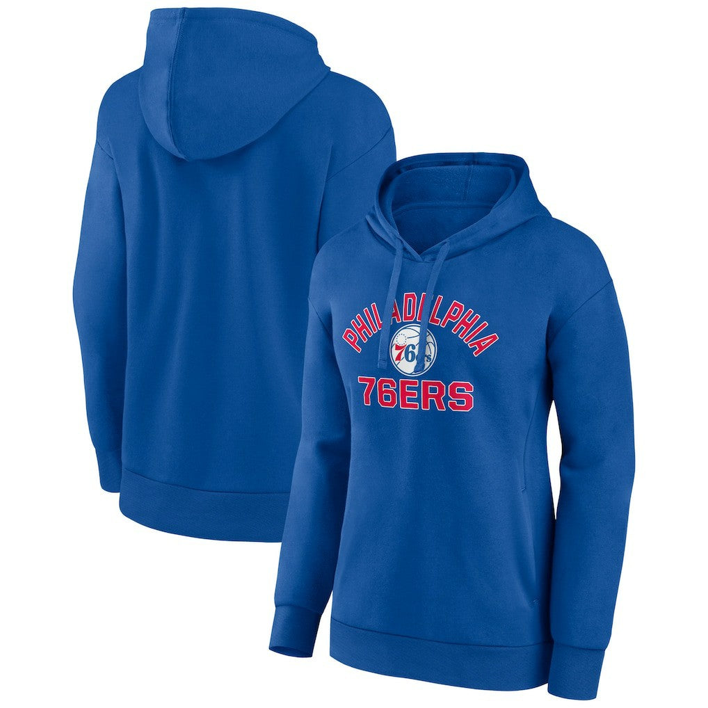 Philadelphia 76ers Women's Overtime Pullover Hoodie Royal - NBA