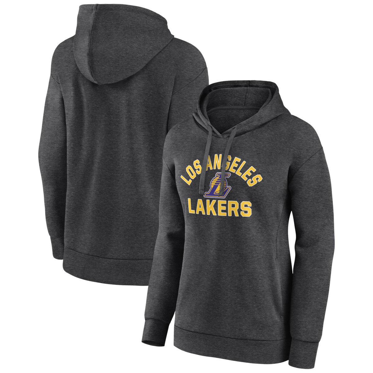 Los Angeles Lakers Women's Overtime Pullover Hoodie Charcoal - NBA