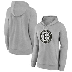 Brooklyn Nets Women's Alternate Logo Pullover Hoodie Gray - NBA
