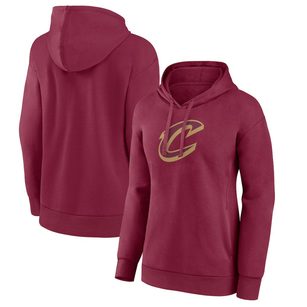 Cleveland Cavaliers Women's Alternate Logo Pullover Hoodie Wine - NBA