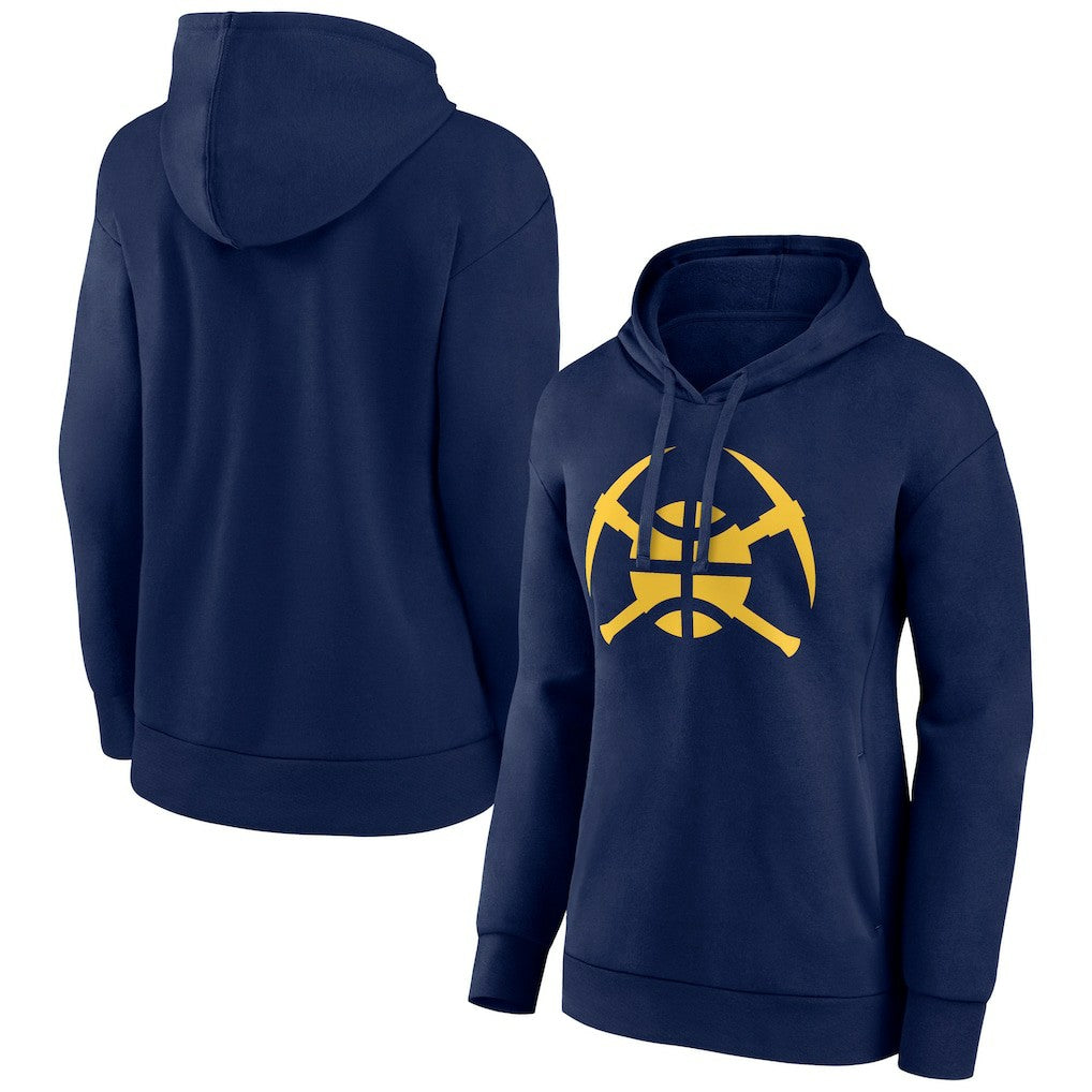 Denver Nuggets Women's Alternate Logo Pullover Hoodie Navy - NBA