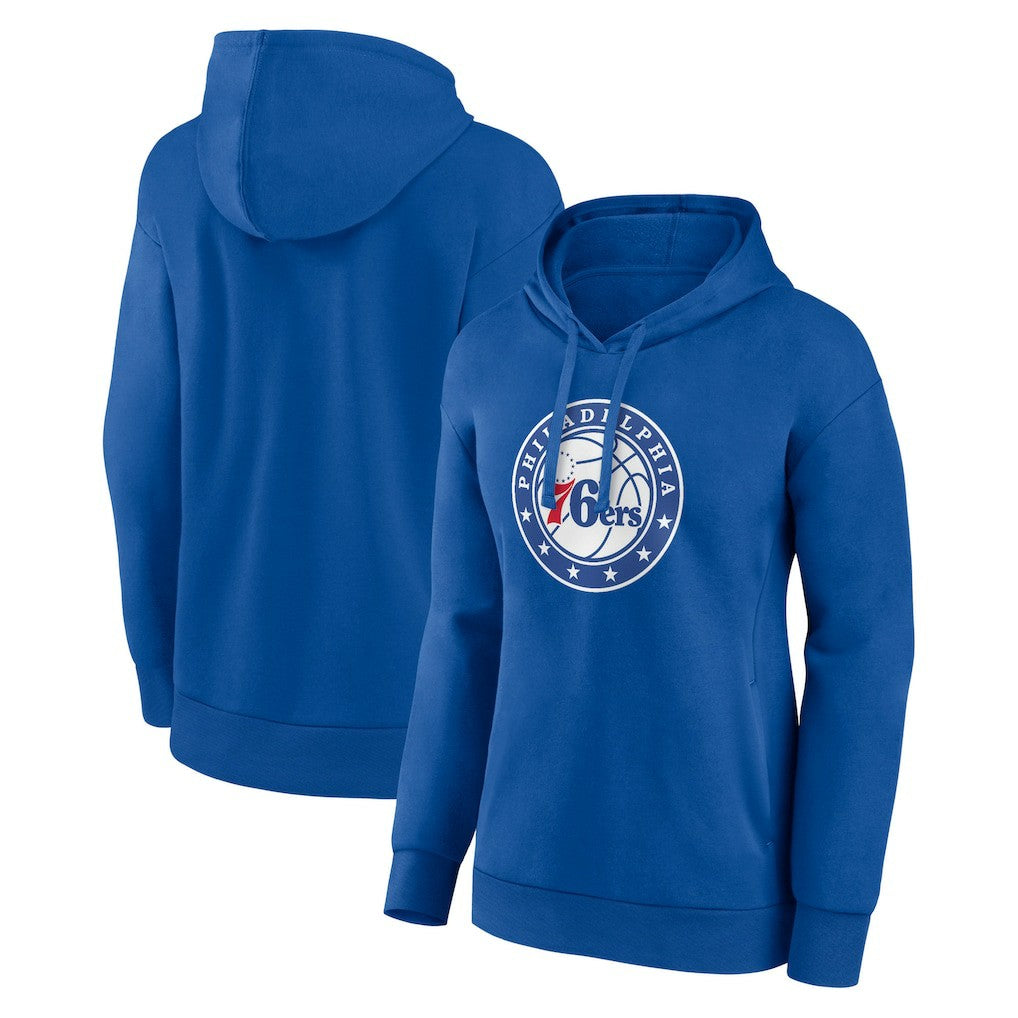 Philadelphia 76ers Women's Alternate Logo Pullover Hoodie Royal - NBA