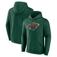 Minnesota Wild Fanatics Primary Logo Pullover Hoodie - Green - NHL