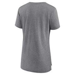 Dallas Mavericks Women's Heritage Tri-Blend T-Shirt Heather Gray - NBA