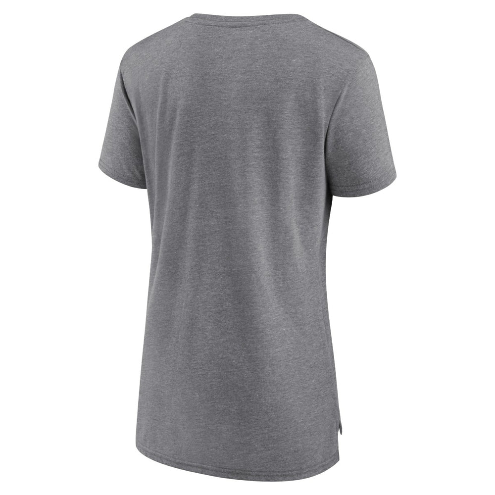 San Antonio Spurs Women's Heritage Tri-Blend T-Shirt Heather Gray - NBA