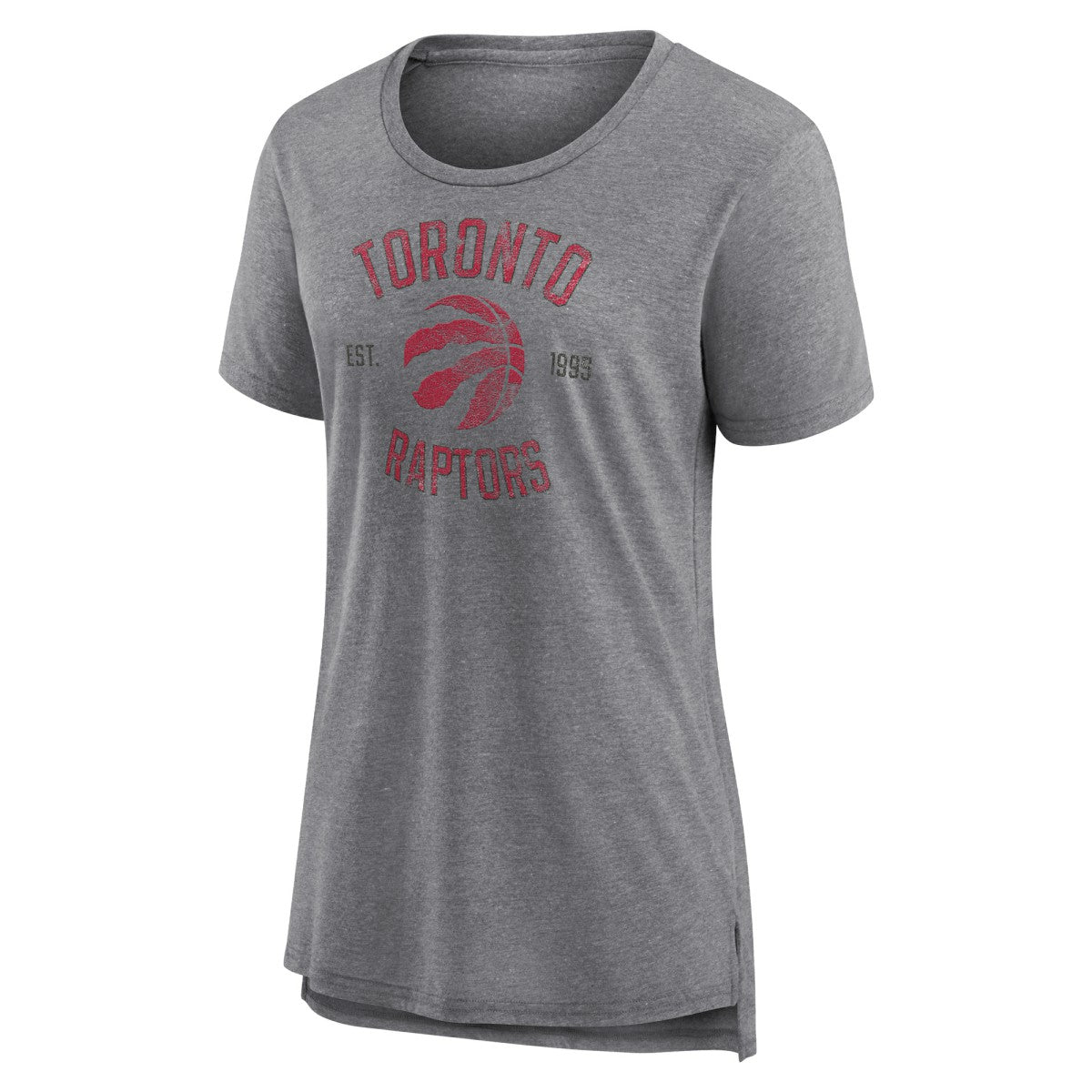 Toronto Raptors Women's Heritage Tri-Blend T-Shirt Heather Gray - NBA