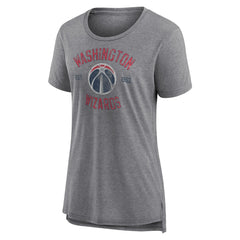 Washington Wizards Women's Heritage Tri-Blend T-Shirt Heather Gray - NBA