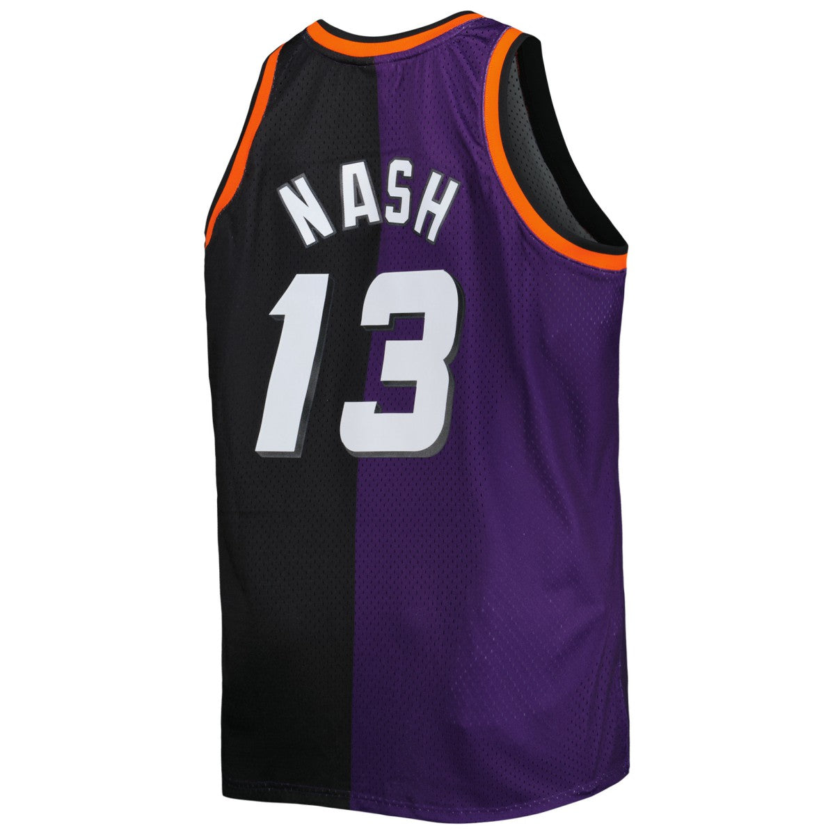 Steve Nash Phoenix Suns Big & Tall Hardwood Classics 1996/97 Split Swingman Jersey Purple/Black - NBA
