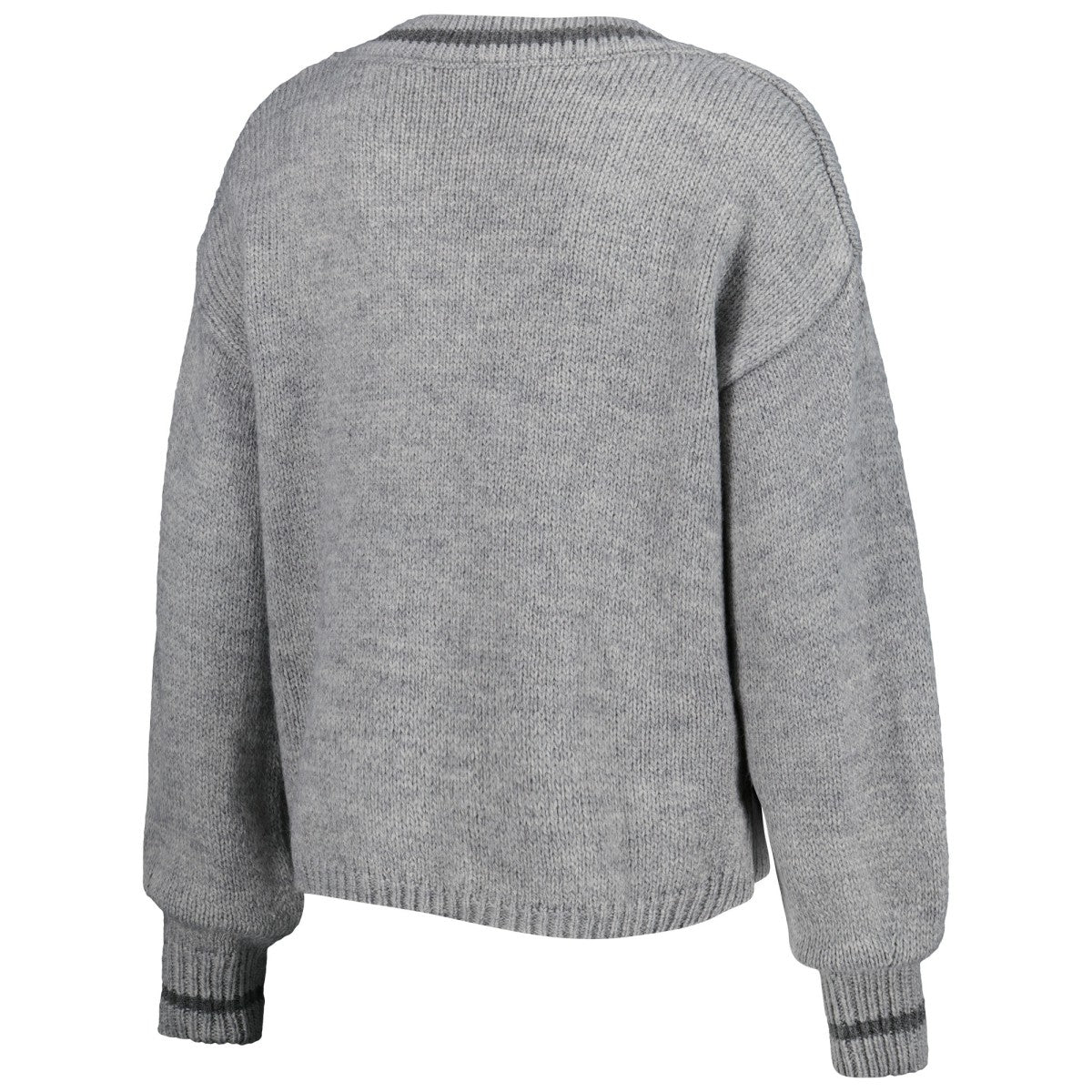 Phoenix Suns Lusso Women's Scarletts Lantern Sleeve Tri-Blend V-Neck Pullover Sweater Gray - NBA