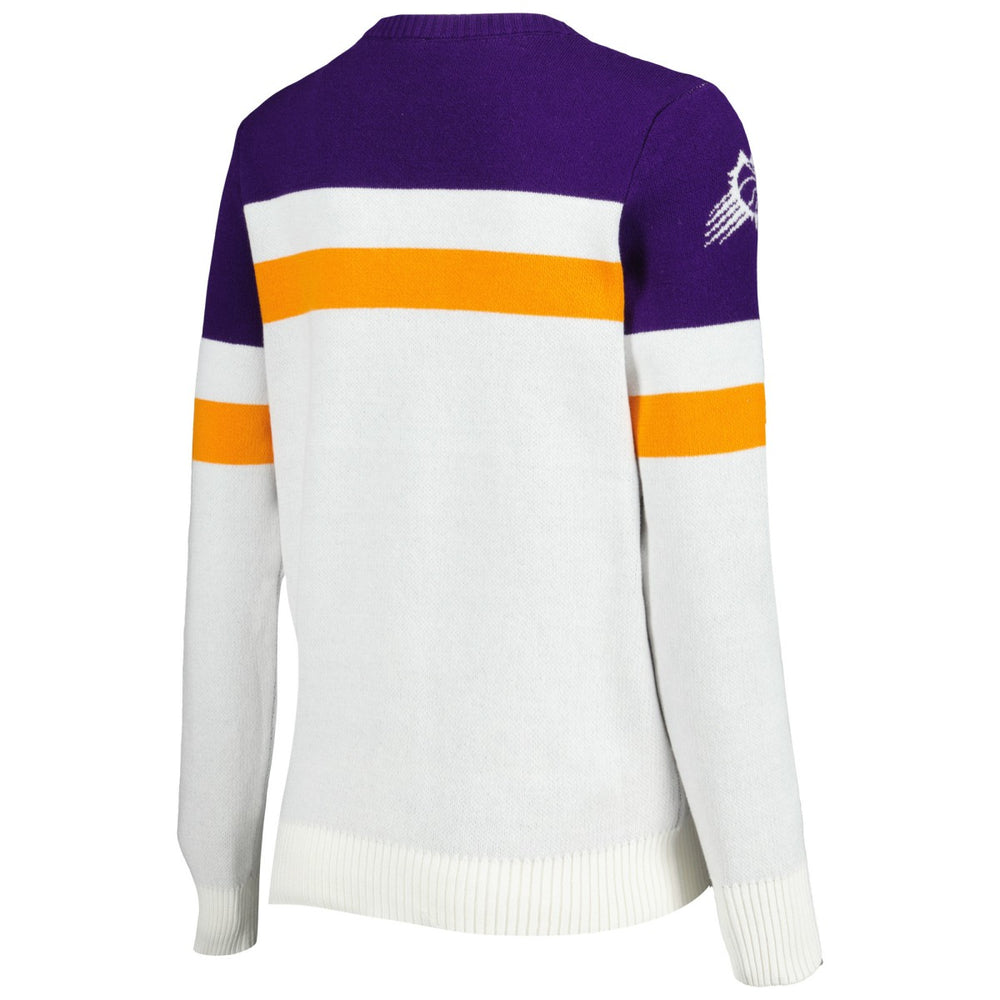 Phoenix Suns Lusso Women's Dominique Pullover Sweater Purple/Cream - NBA