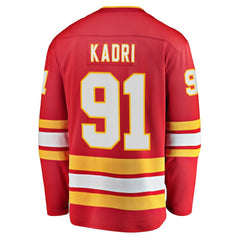 Nazem Kadri Calgary Flames Fanatics Home Breakaway Player Jersey - Red - NHL