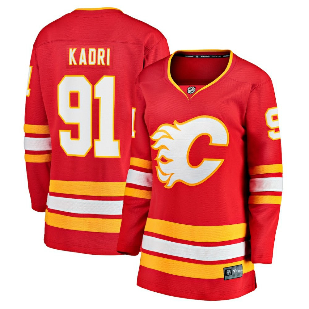 Nazem Kadri Calgary Flames Fanatics Women's Home Breakaway Player Jersey - Red - NHL