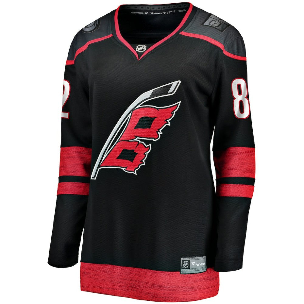 Jesperi Kotkaniemi Carolina Hurricanes Fanatics Women's Home Breakaway Player Jersey - Black - NHL