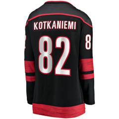 Jesperi Kotkaniemi Carolina Hurricanes Fanatics Women's Home Breakaway Player Jersey - Black - NHL