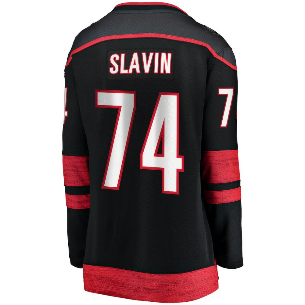 Jaccob Slavin Carolina Hurricanes Fanatics Women's Home Breakaway Player Jersey - Black - NHL
