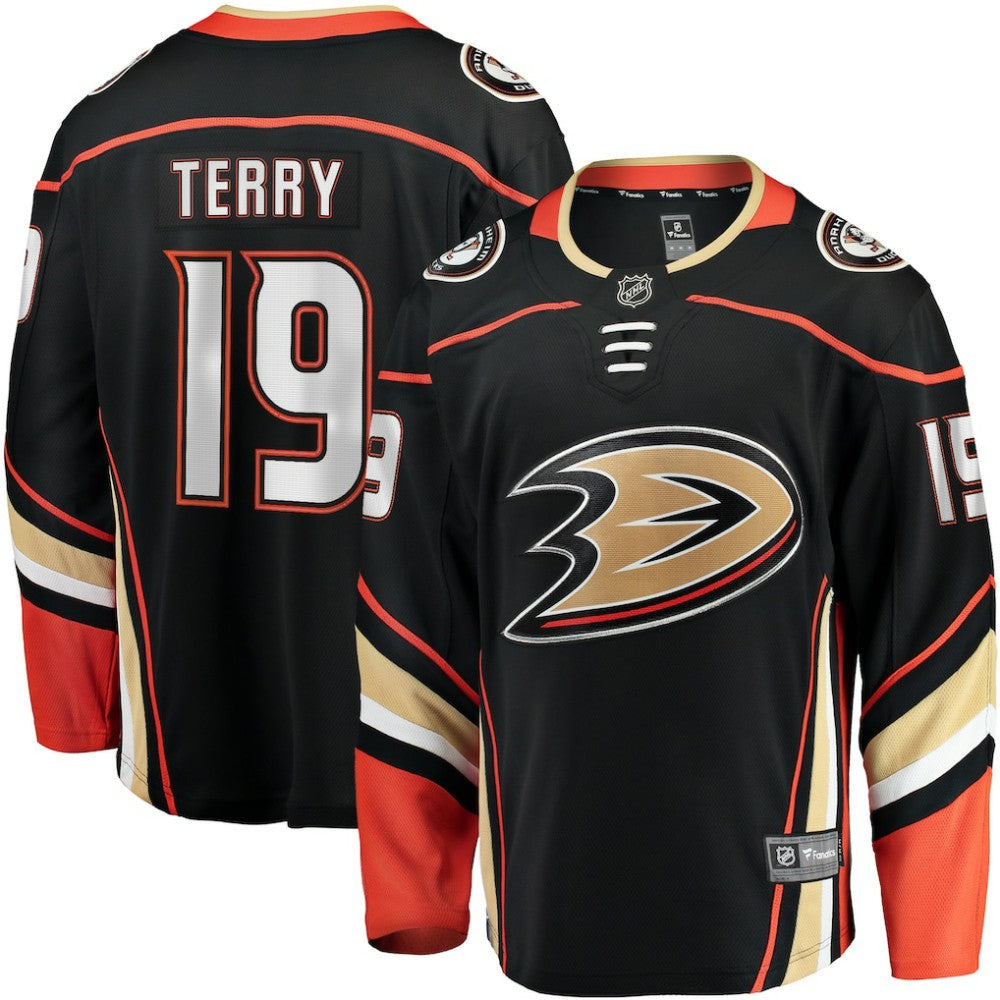 Troy Terry Anaheim Ducks Fanatics Home Team Breakaway Player Jersey - Black - NHL
