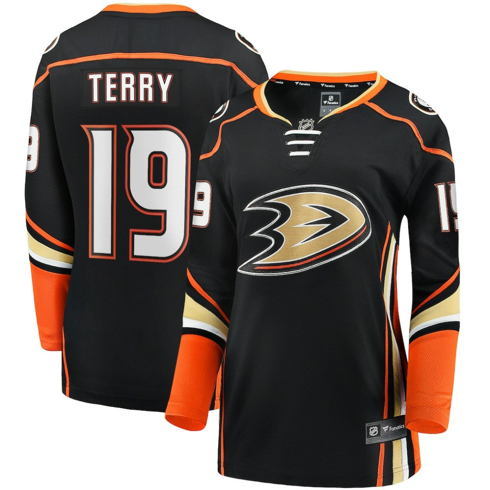 Troy Terry Anaheim Ducks Fanatics Women's Home Team Breakaway Player Jersey - Black - NHL