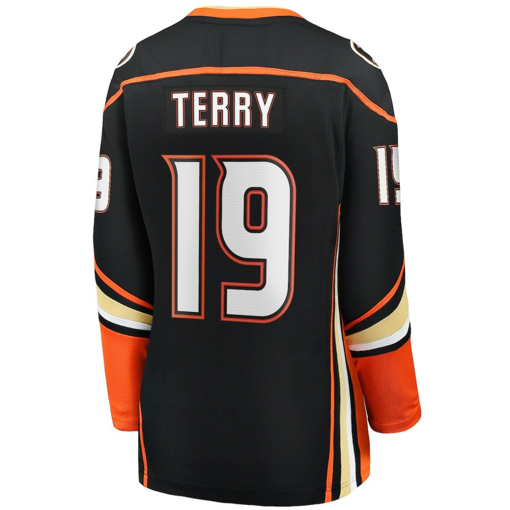 Troy Terry Anaheim Ducks Fanatics Women's Home Team Breakaway Player Jersey - Black - NHL