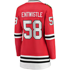 MacKenzie Entwistle Chicago Blackhawks Fanatics Women's Home Breakaway Player Jersey - Red - NHL
