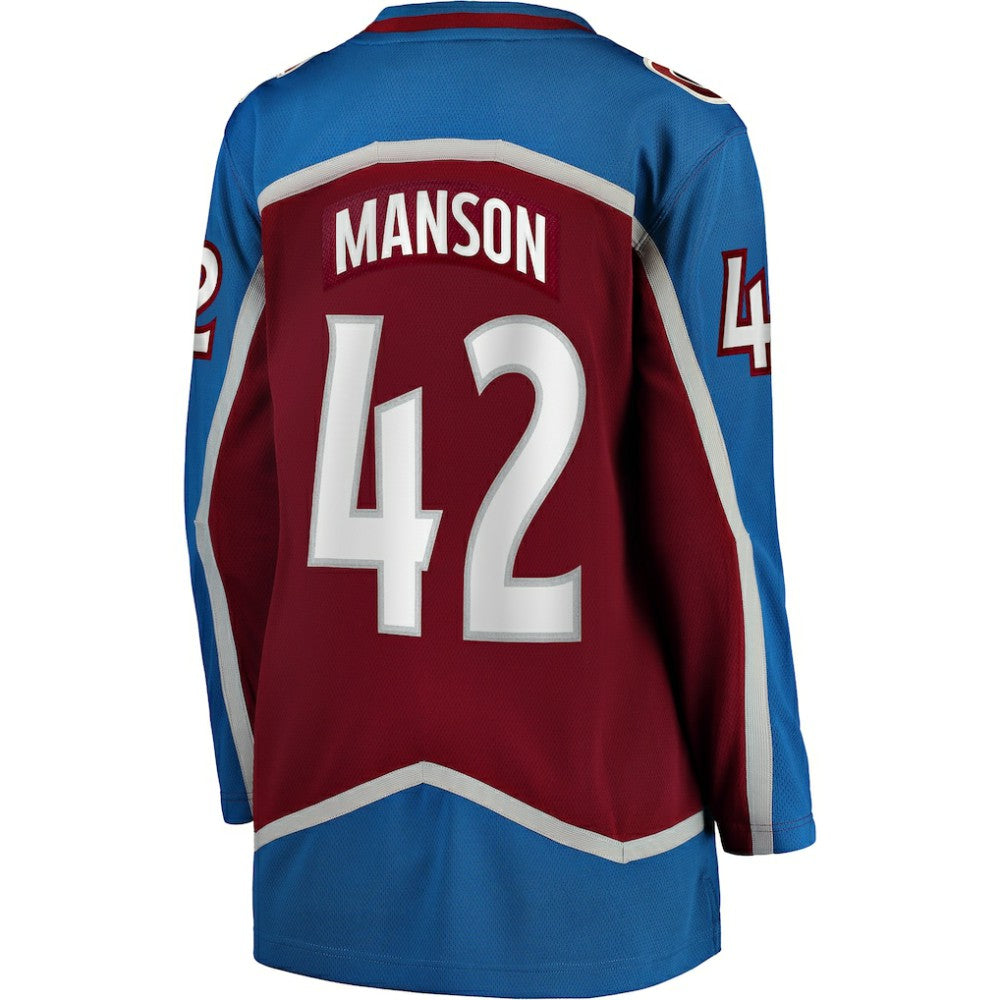 Josh Manson Colorado Avalanche Fanatics Women's Home Breakaway Player Jersey - Burgundy - NHL