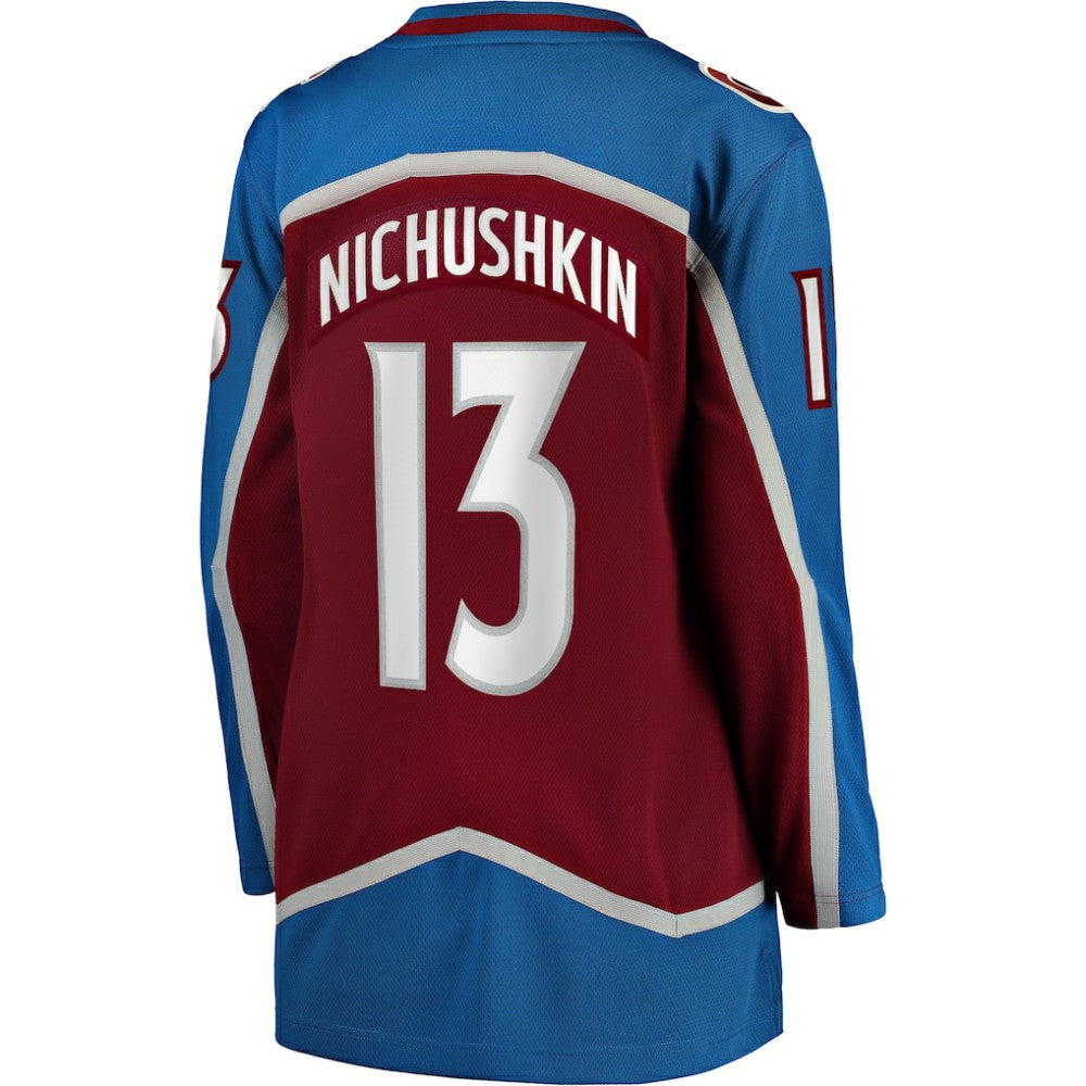 Valeri Nichushkin Colorado Avalanche Fanatics Women's Home Breakaway Player Jersey - Burgundy - NHL
