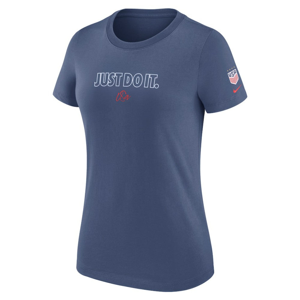 USWNT Women's Just Do It T-Shirt Blue | Nike discount