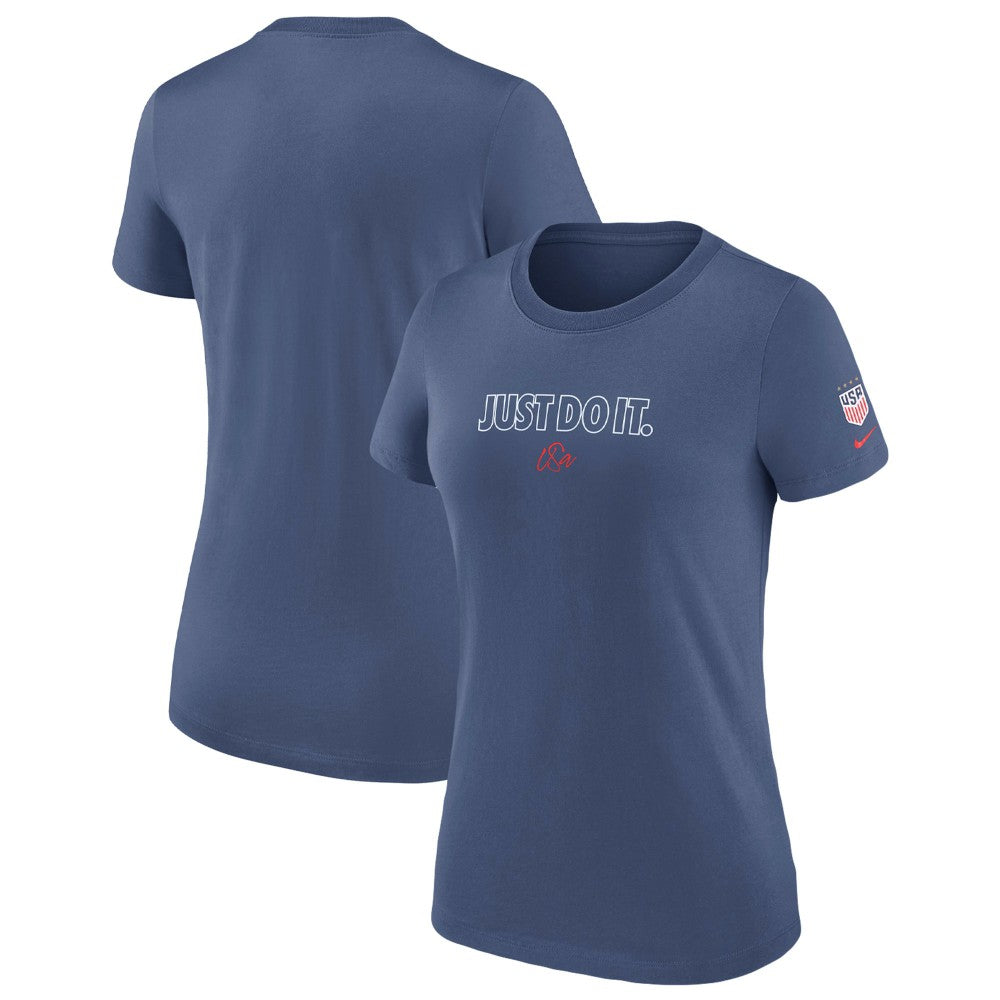USWNT Women's Just Do It T-Shirt Blue | Nike
