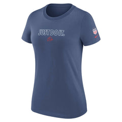 USWNT Women's Just Do It T-Shirt Blue | Nike