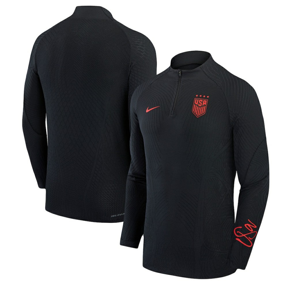 USWNT 2023 Strike Drill Performance Quarter-Zip Long Sleeve Top Black | Nike cheap