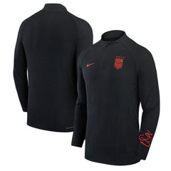 USWNT 2023 Strike Drill Performance Quarter-Zip Long Sleeve Top Black | Nike cheap