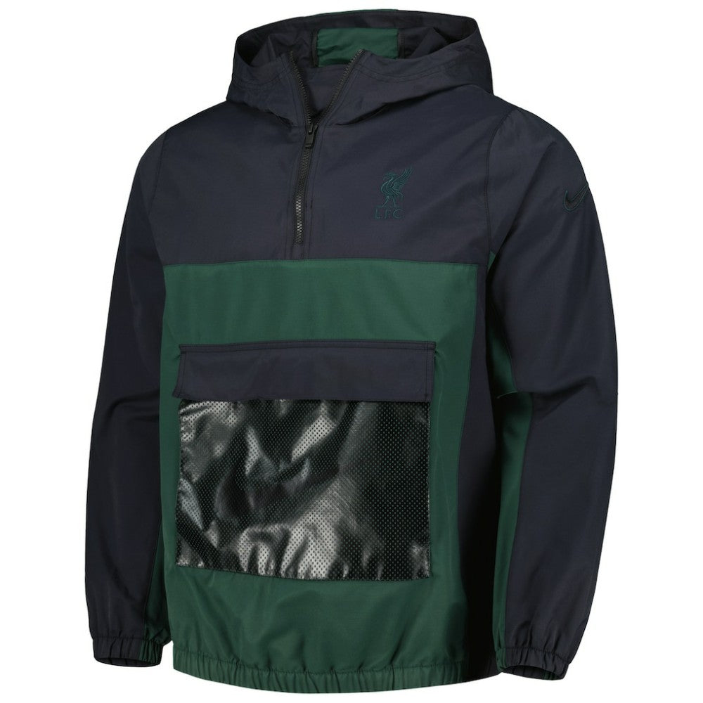 Liverpool Anorak Hoodie Quarter-Zip Jacket Green | Nike discount