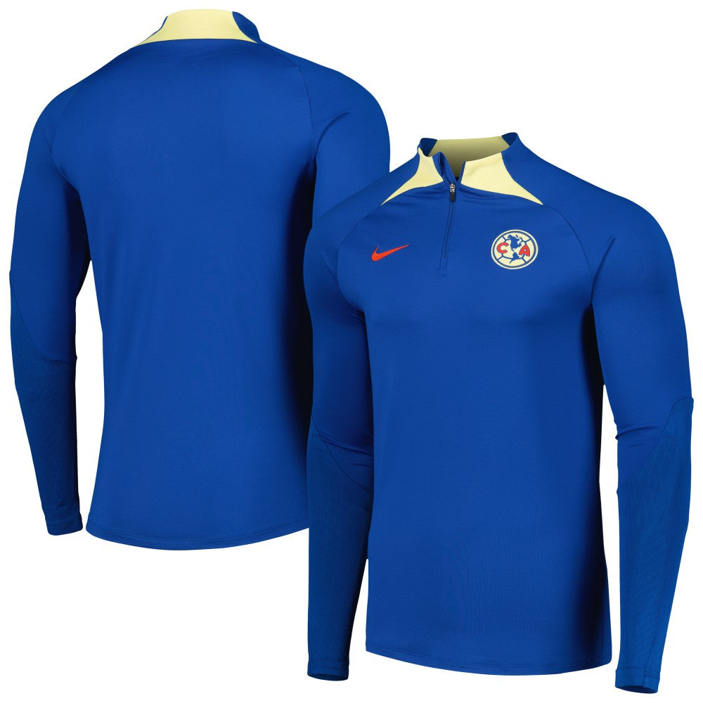 Club America Strike Drill 2023/24 Performance Quarter-Zip Long Sleeve Top Blue | Nike discount