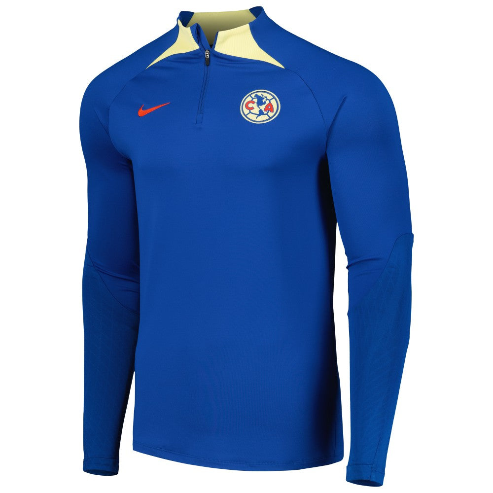 Club America Strike Drill 2023/24 Performance Quarter-Zip Long Sleeve Top Blue | Nike discount