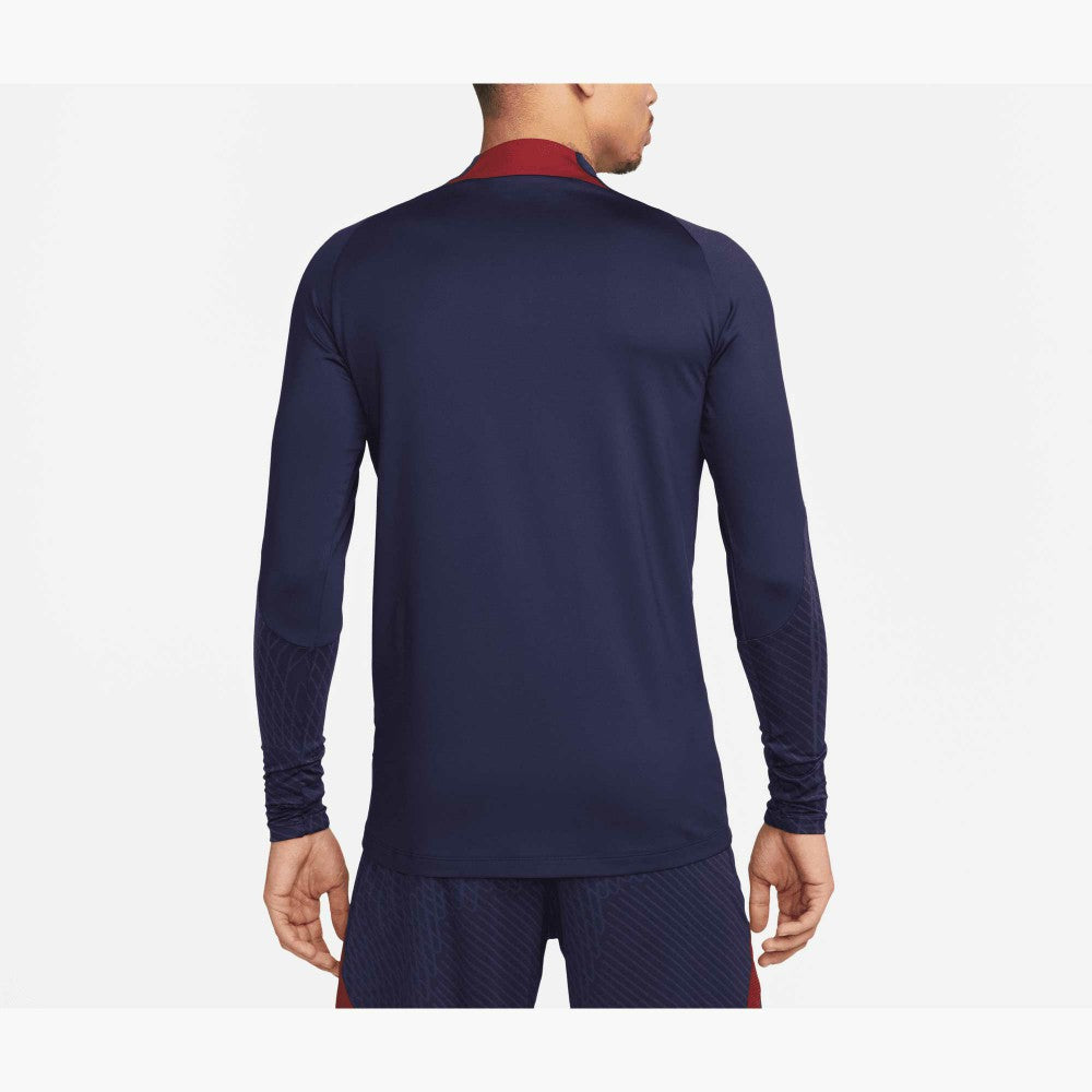 Paris Saint-Germain 2023/24 Strike Drill Performance Raglan Quarter-Zip Long Sleeve Top Navy | Nike online