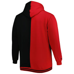 Atlanta Hawks Hardwood Classics Big & Tall Hardwood Classics Split Pullover Hoodie Red/Black - NBA