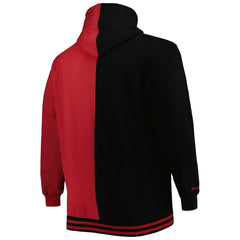 Miami Heat Hardwood Classics Big & Tall Hardwood Classics Split Pullover Hoodie Black/Red - NBA