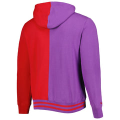 Toronto Raptors Big & Tall Hardwood Classics Split Pullover Hoodie Purple/Red - NBA