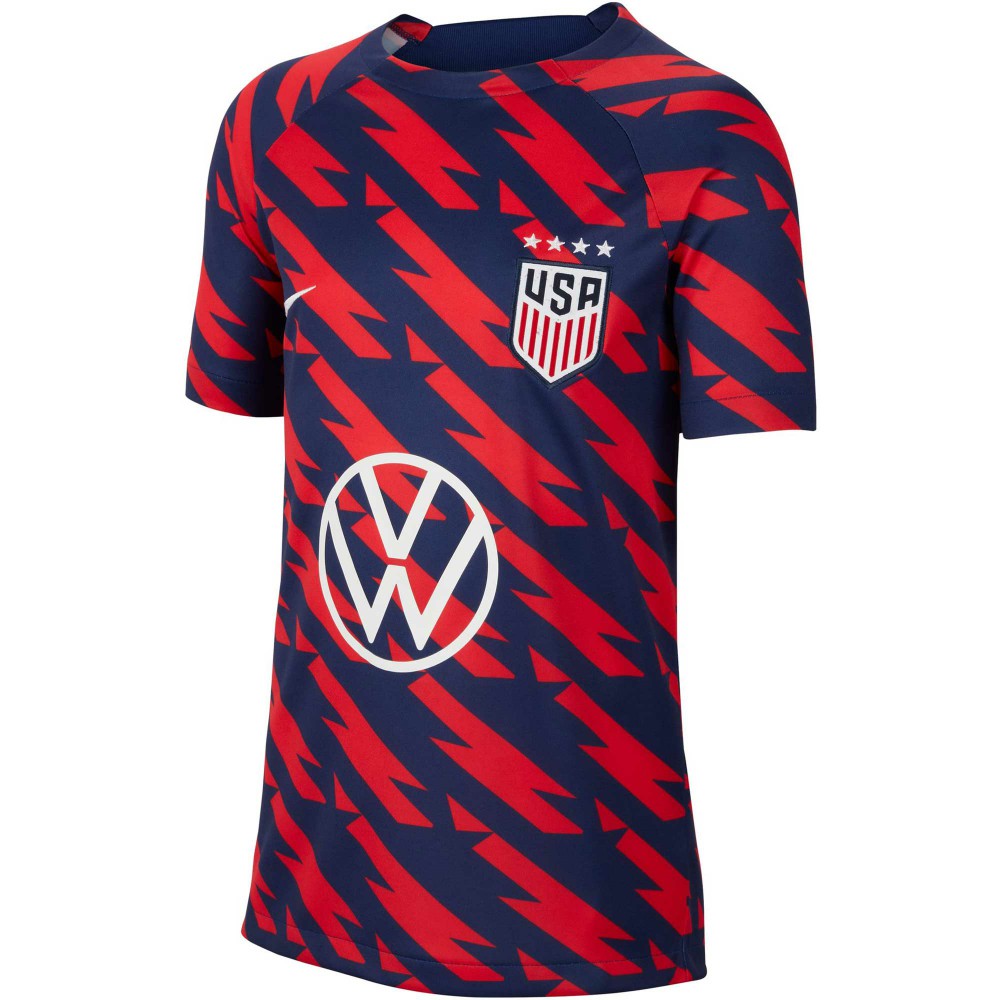 USWNT Youth 2023/24 Academy Pro Performance Pre-Match Top Red | Nike