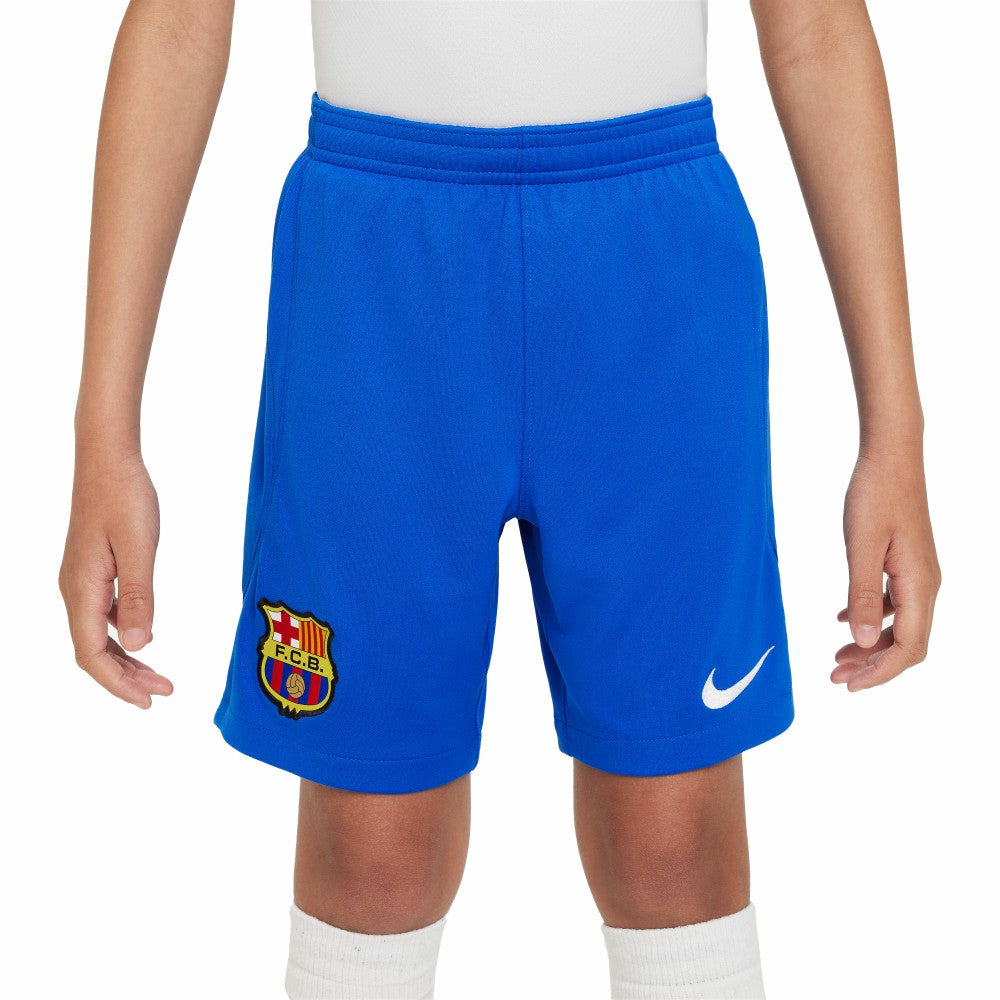Barcelona Youth 2023/24 Away Stadium Performance Shorts Royal | Nike