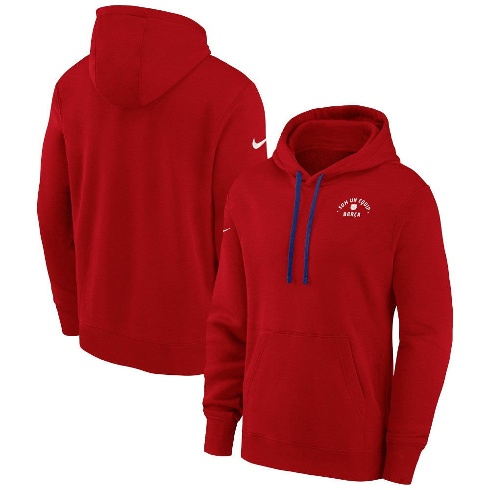 Barcelona Women's Essential Pullover Hoodie Red | Nike cheap