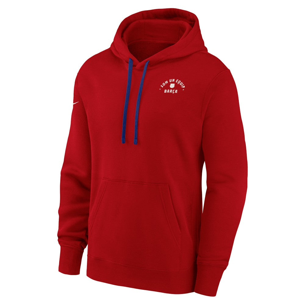 Barcelona Women's Essential Pullover Hoodie Red | Nike cheap