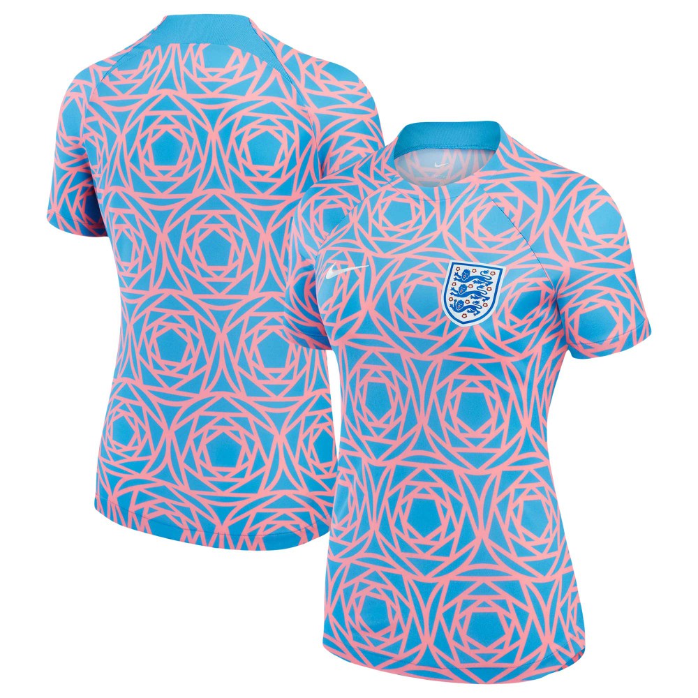 England Women's National Team Women's 2023 Pre-Match Top Pink | Nike