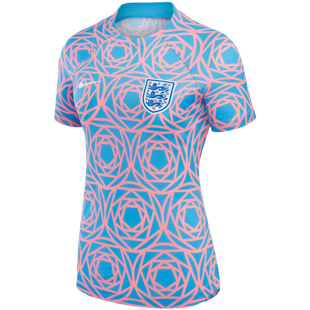 England Women's National Team Women's 2023 Pre-Match Top Pink | Nike