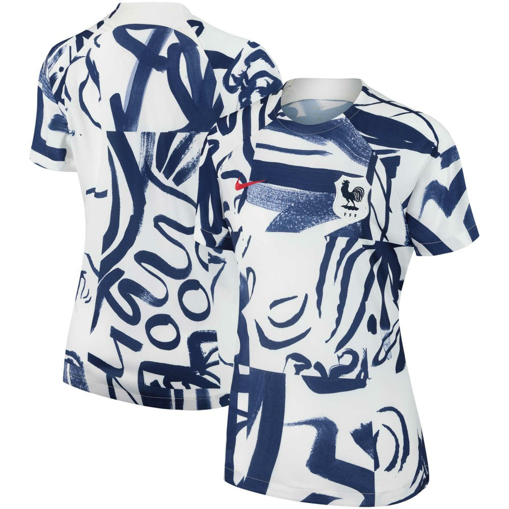 France Women's National Team Women's 2023 Pre-Match Top White | Nike Online