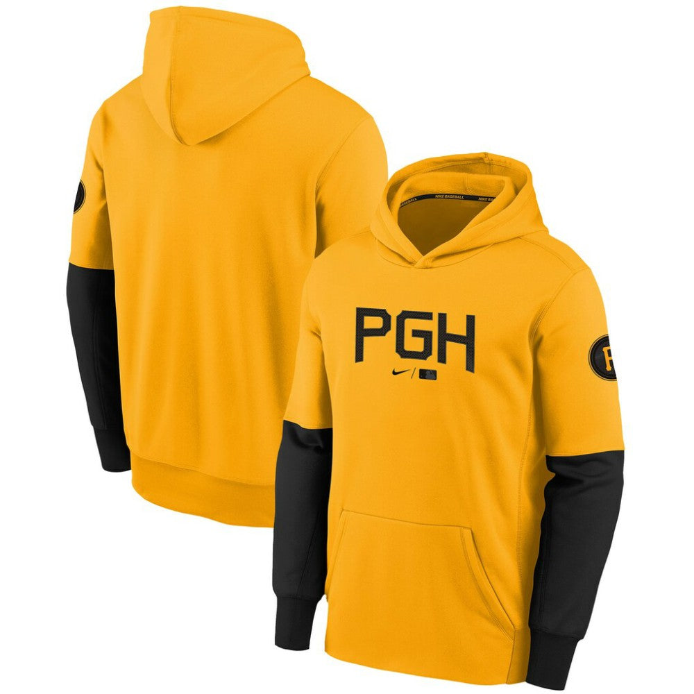 Pittsburgh Pirates Nike Youth City Connect Therma Performance Pullover Hoodie - MLB