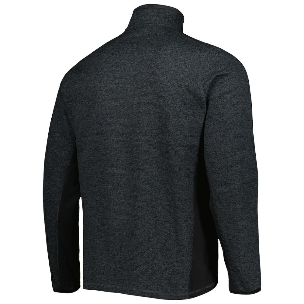 San Jose Sharks Antigua Course Quarter-Zip Jacket - Heathered Black - NHL