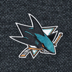 San Jose Sharks Antigua Course Quarter-Zip Jacket - Heathered Black - NHL