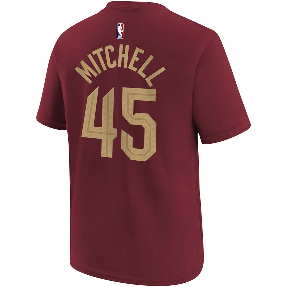 Donovan Mitchell Cleveland Cavaliers Youth Icon Edition Name & Number T-Shirt Wine - NBA