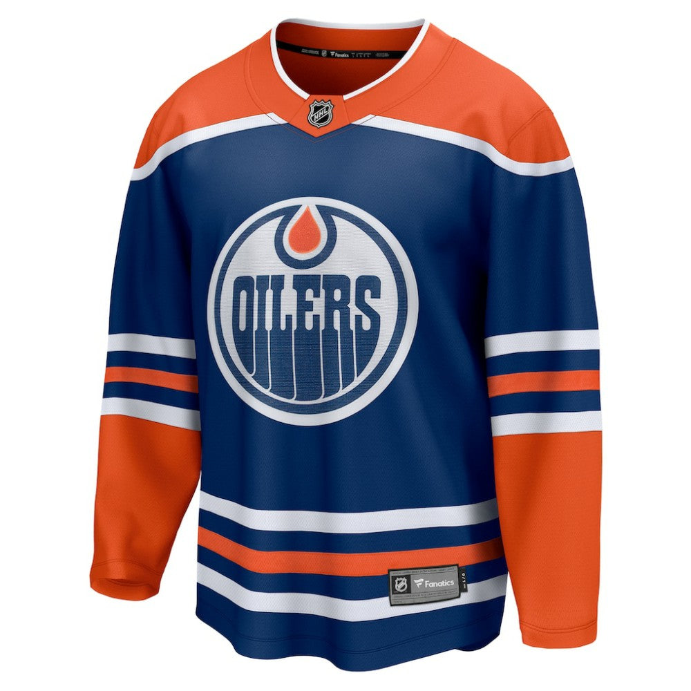 Edmonton Oilers Fanatics Home Breakaway Blank Jersey - Royal - NHL