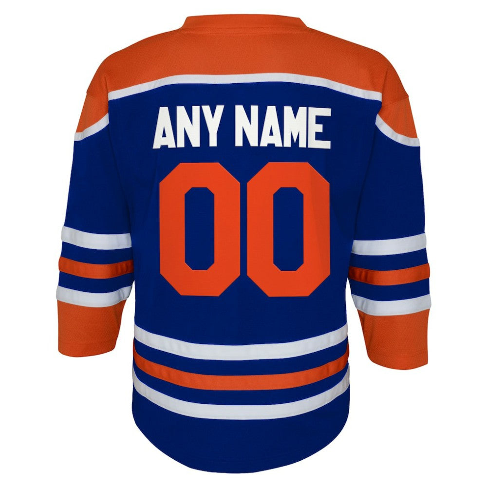 Edmonton Oilers Youth Home Replica Custom Jersey - Royal - NHL